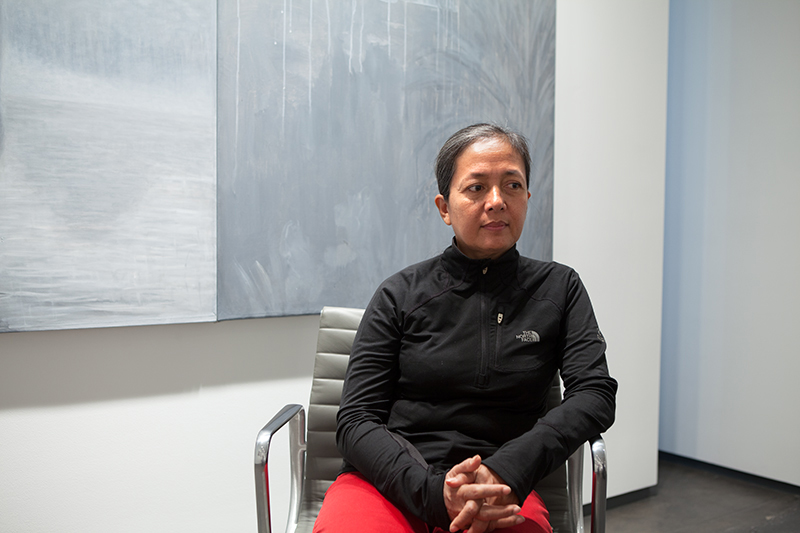 Arahmaiani at Tyler Rollins in New York City © 2014 by Susan Silas