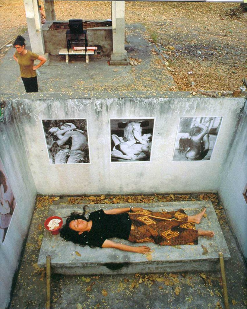 Offerings from A-Z, 1996 (Performance, Padaeng Crematorium, Chiang Mai, Thailand) photo courtesy of Tyler Rollins Gallery