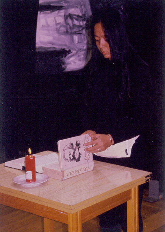 Burning Bodies, Burning Countries, 1998 (Performance, Musée de Castieva, Almaty, Kazakhstan) photo courtesy of Tyler Rollins Gallery