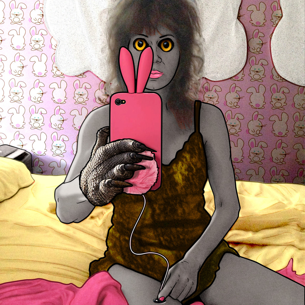Selfie Drawing 42 "Bunny", 2015
