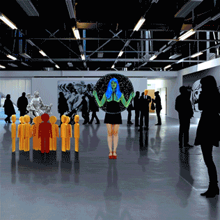 Little Green Woman, 2015 4k video (seen here in low resolution)