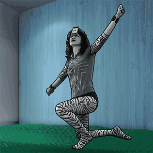 Woman in Landscape, 2016 4k video (shown here in low resolution)